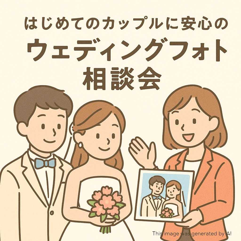 はじめてのカップルに安心のウェディングフォト相談会