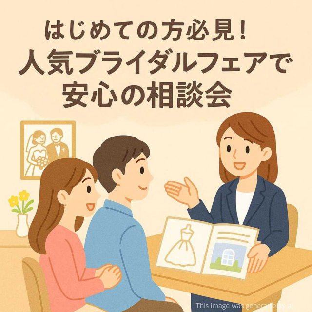 はじめての方必見！人気ブライダルフェアで安心の相談会