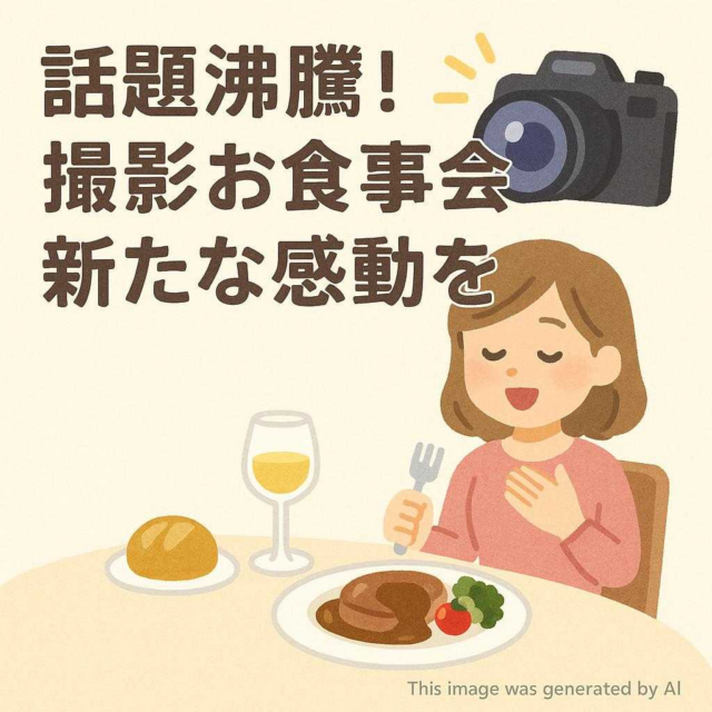 話題沸騰！撮影お食事会で新たな感動を