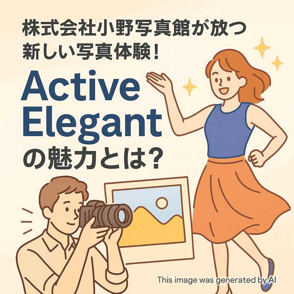 株式会社小野写真館が放つ新しい写真体験！Active Elegantの魅力とは？