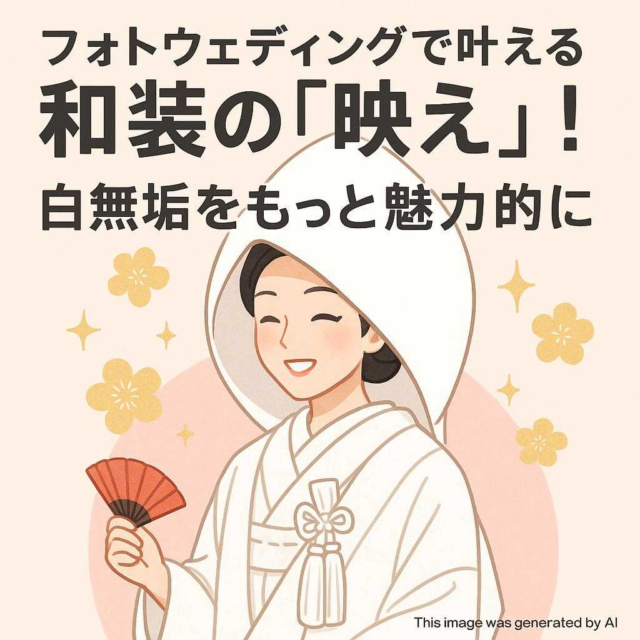 フォトウェディングで叶える和装の「映え」！白無垢をもっと魅力的に