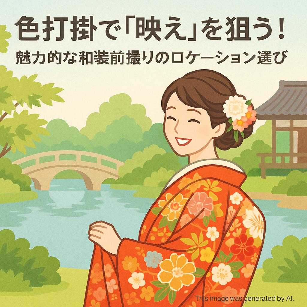 色打掛で「映え」を狙う！魅力的な和装前撮りのロケーション選び