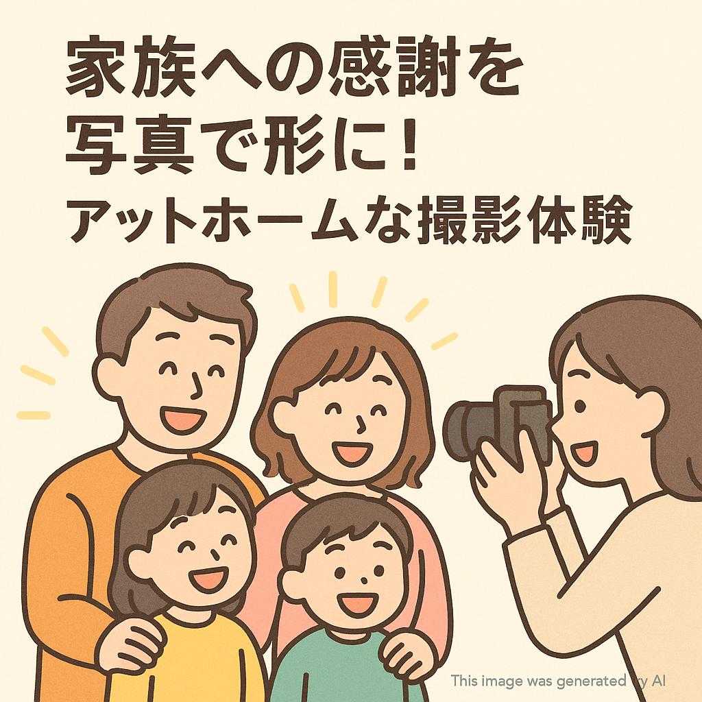 家族への感謝を写真で形に！アットホームな撮影体験