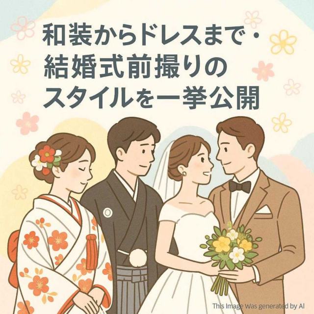 和装からドレスまで・結婚式前撮りのスタイルを一挙公開