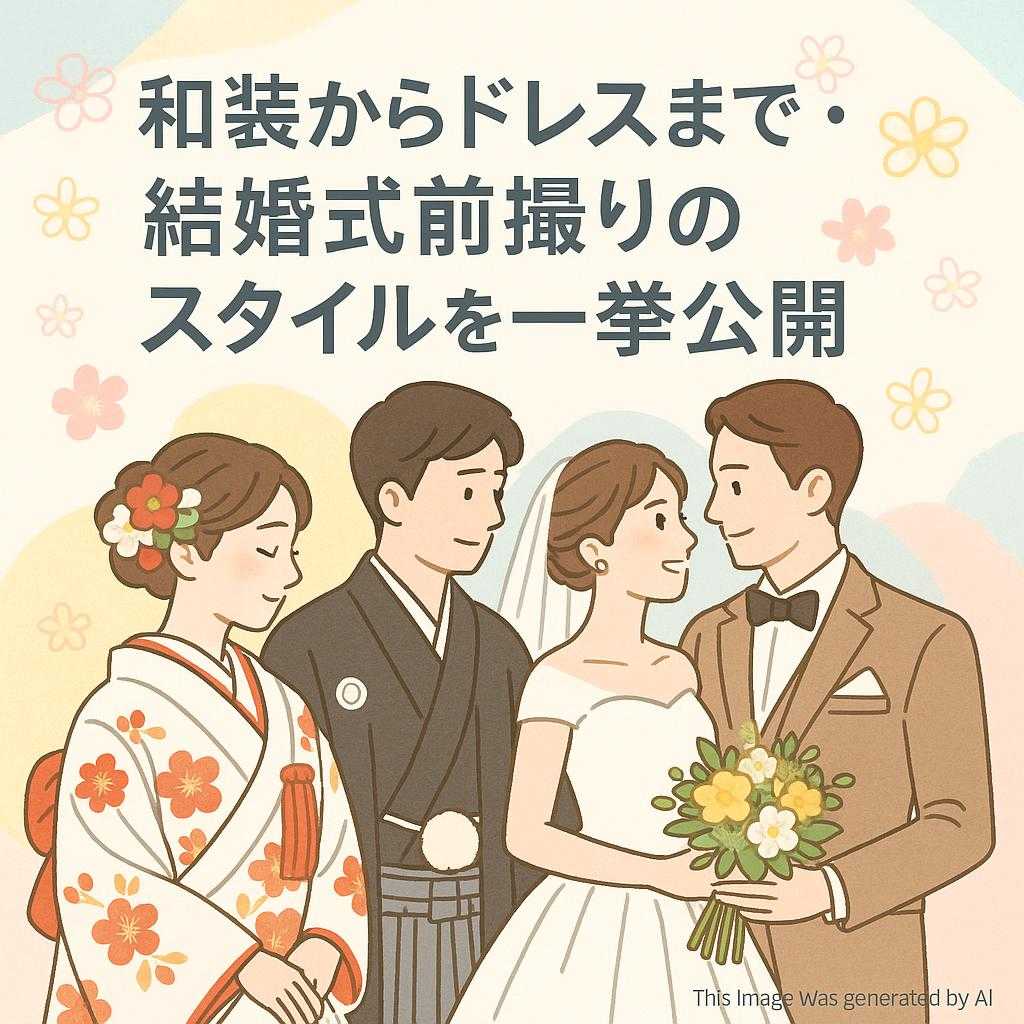 和装からドレスまで・結婚式前撮りのスタイルを一挙公開
