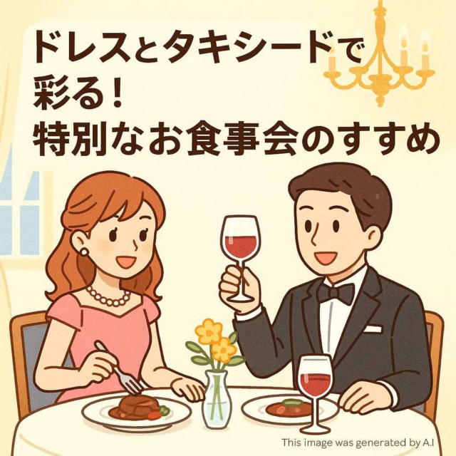 ドレスとタキシードで彩る！特別なお食事会のすすめ