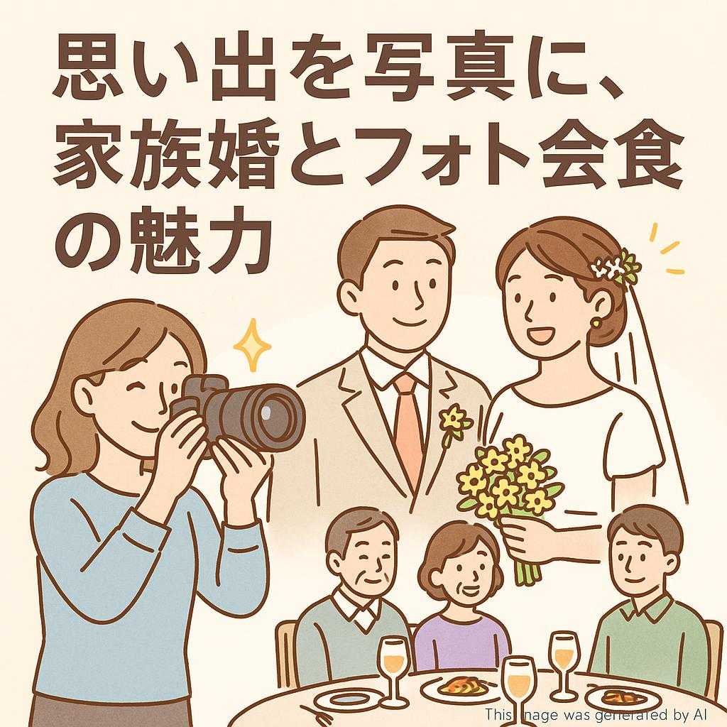 思い出を写真に、家族婚とフォト会食の魅力