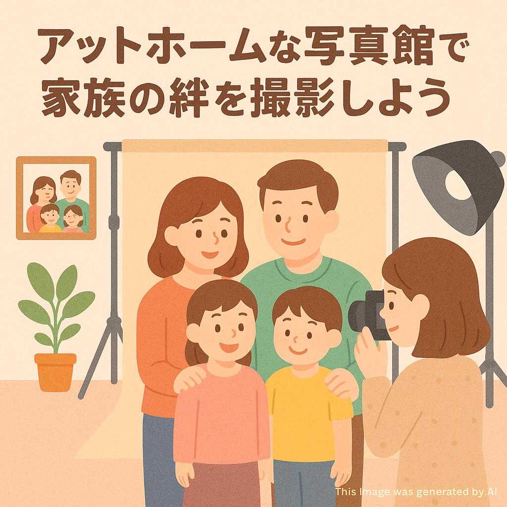 アットホームな写真館で家族の絆を撮影しよう