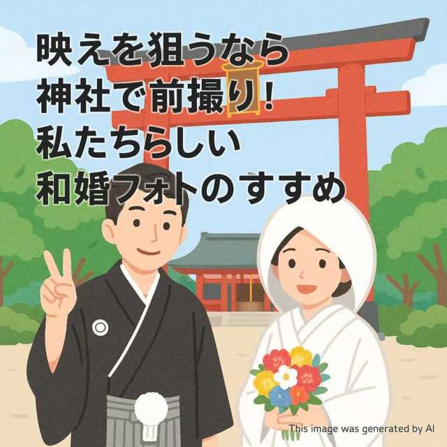 映えを狙うなら神社で前撮り！私たちらしい和婚フォトのすすめ
