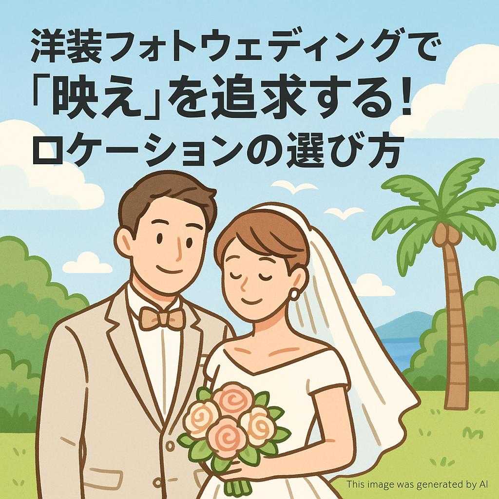洋装フォトウェディングで「映え」を追求する！ロケーションの選び方