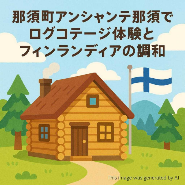 那須町アンシャンテ那須でログコテージ体験とフィンランディアの調和
