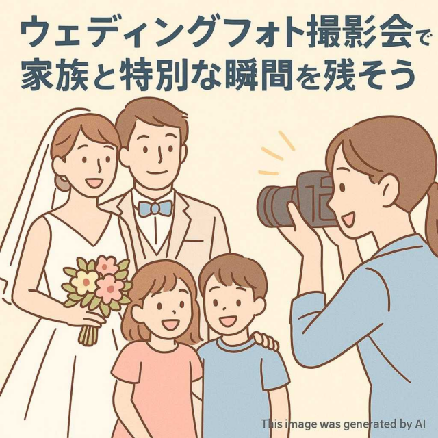 ウェディングフォト撮影会で家族と特別な瞬間を残そう
