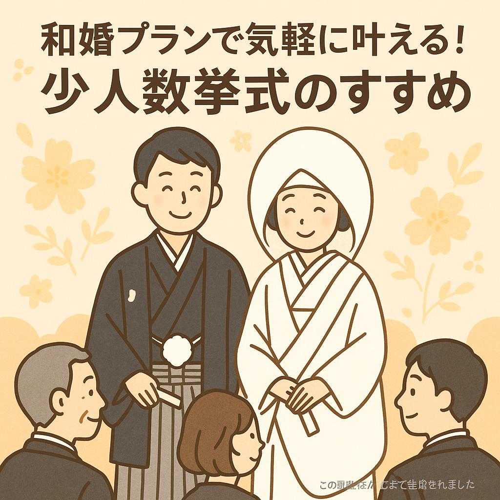 和婚プランで気軽に叶える！少人数挙式のすすめ