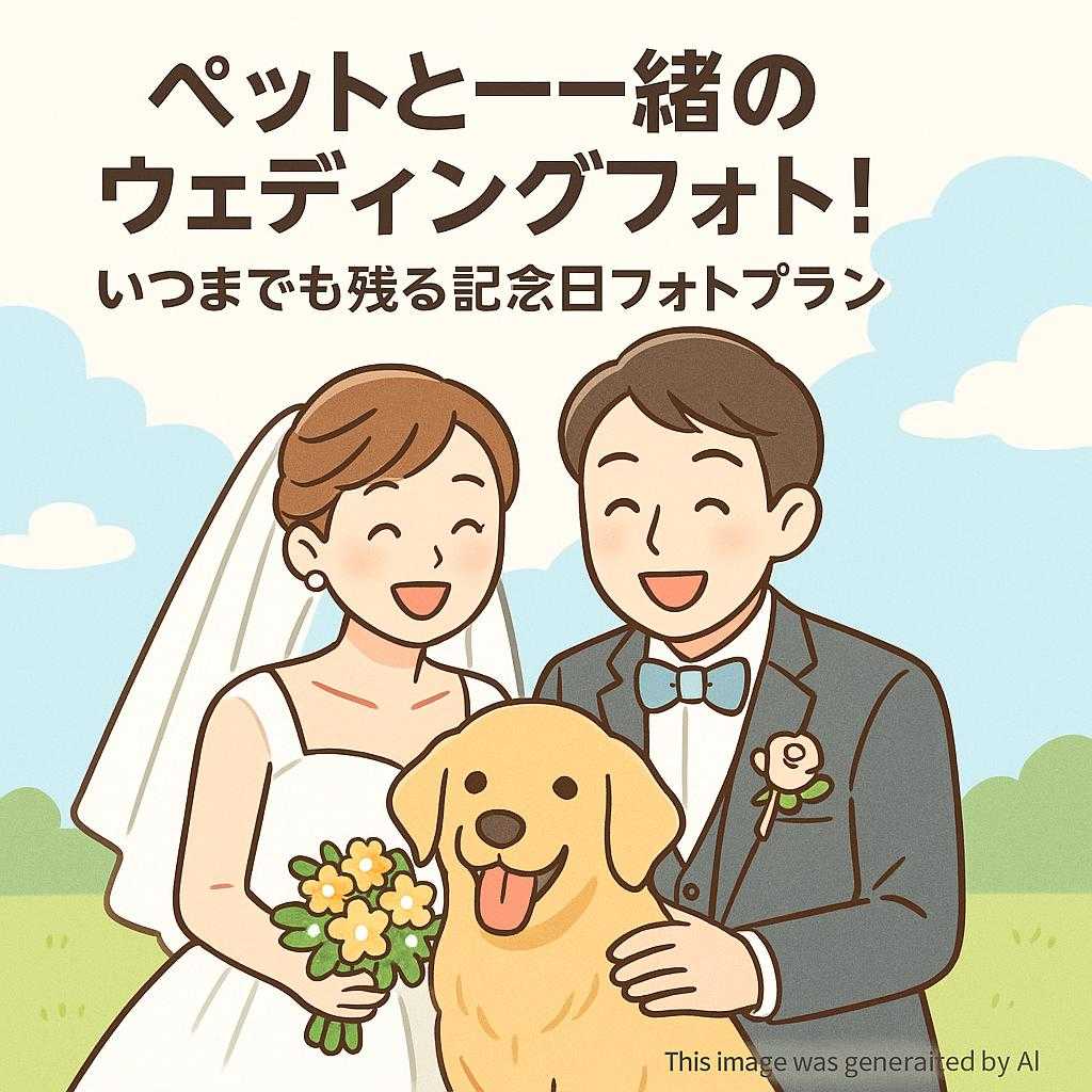 ペットと一緒のウェディングフォト！いつまでも残る記念日フォトプラン