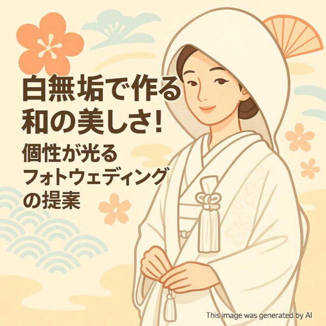 白無垢で作る和の美しさ！個性が光るフォトウェディングの提案