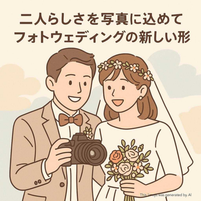 二人らしさを写真に込めて フォトウェディングの新しい形
