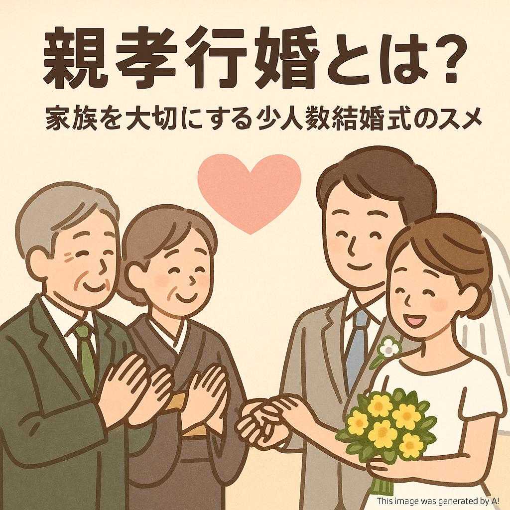 親孝行婚とは？家族を大切にする少人数結婚式のススメ
