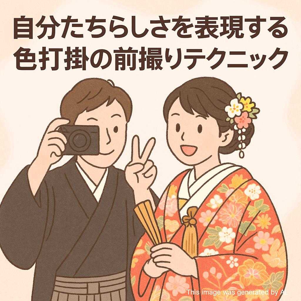 自分たちらしさを表現する色打掛の前撮りテクニック