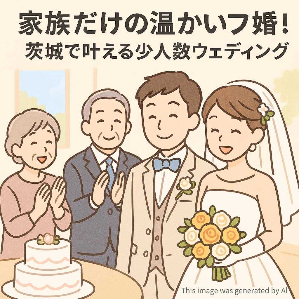 家族だけの温かいフォト婚！茨城で叶える少人数ウェディング