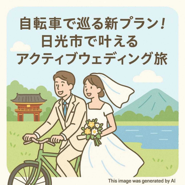 自転車で巡る新プラン！日光市で叶えるアクティブウェディング旅