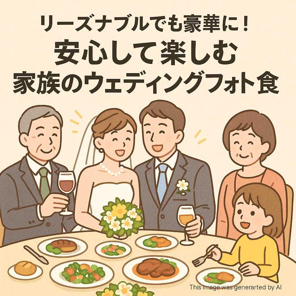 リーズナブルでも豪華に!安心して楽しむ家族のウェディングフォト会食