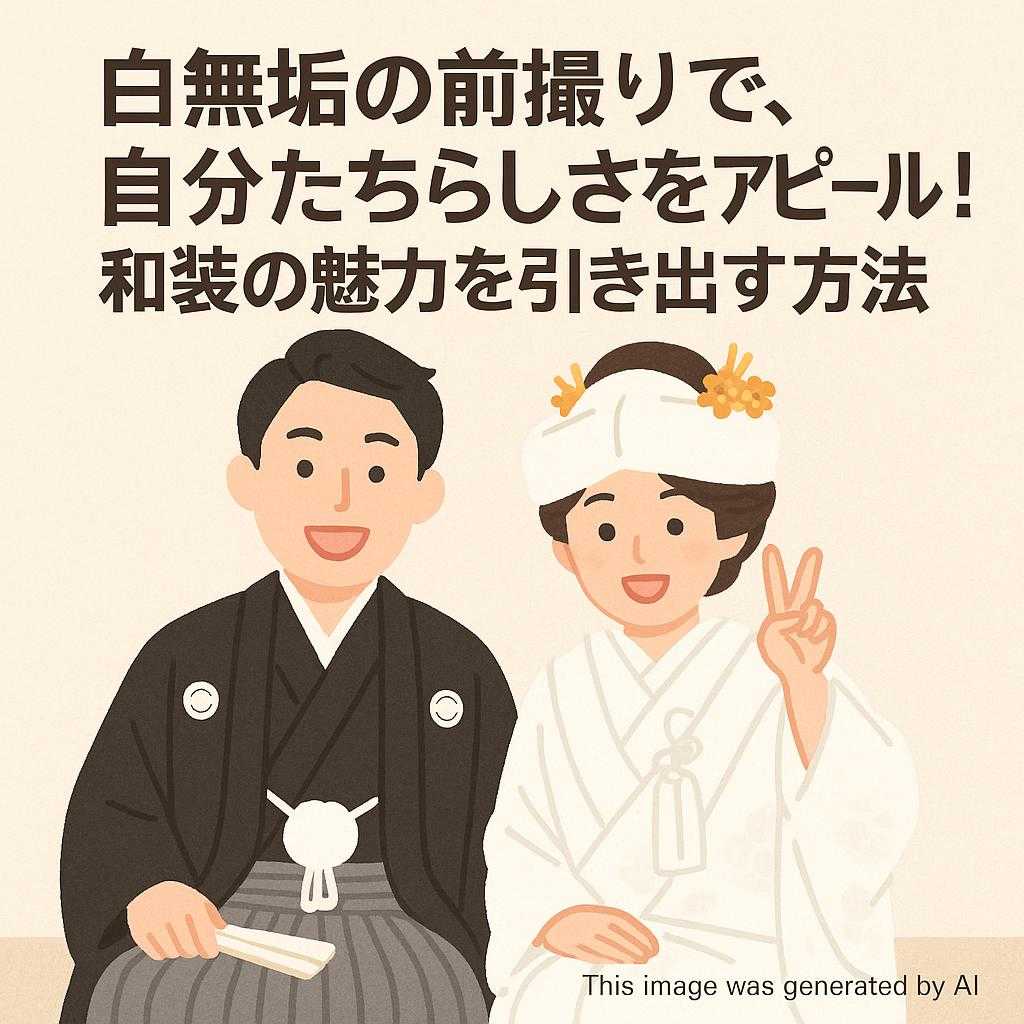 白無垢の前撮りで、自分たちらしさをアピール！和装の魅力を引き出す方法