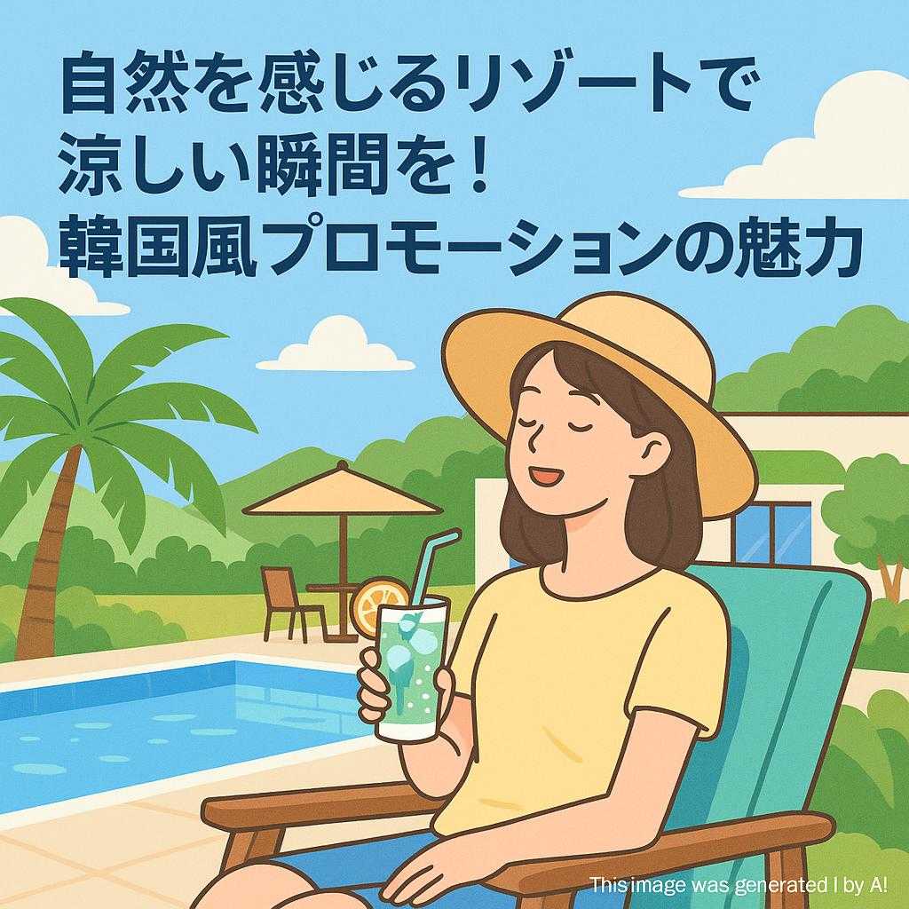 自然を感じるリゾートで涼しい瞬間を！韓国風プロモーションの魅力