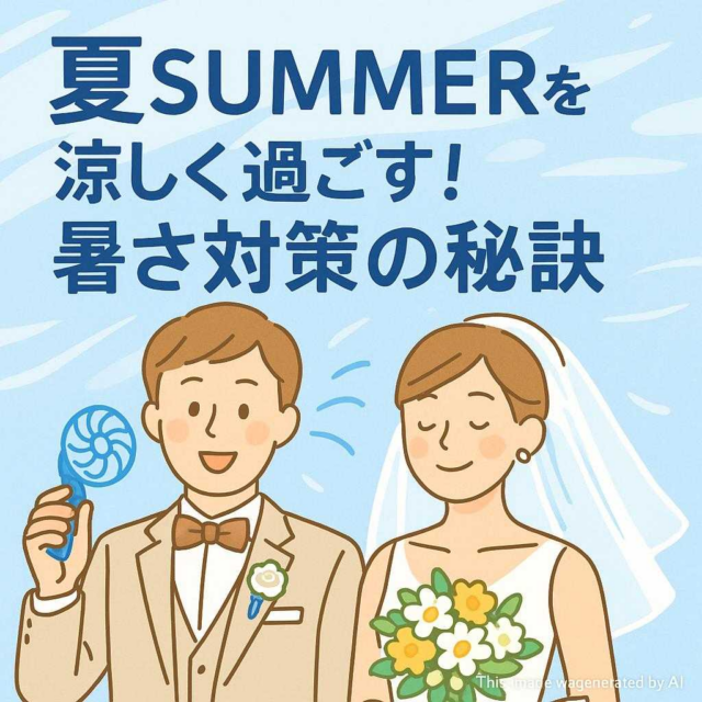 夏SUMMERウェディングを涼しく過ごす！暑さ対策の秘訣