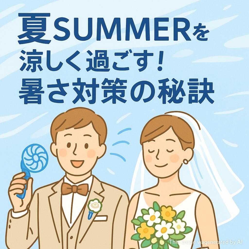 夏SUMMERウェディングを涼しく過ごす！暑さ対策の秘訣