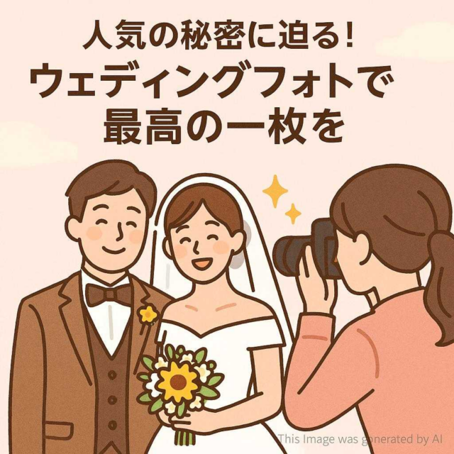 人気の秘密に迫る！ウェディングフォトで最高の一枚を