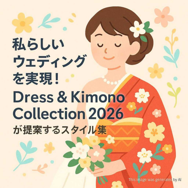 私らしいウェディングを実現！『Dress & Kimono Collection 2026』が提案するスタイル集
