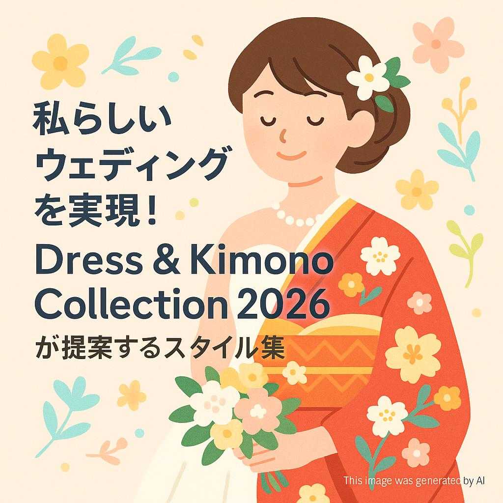 私らしいウェディングを実現!『Dress & Kimono Collection 2026』が提案するスタイル集