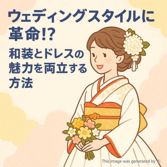 ウェディングスタイルに革命?! 和装とドレスの魅力を両立する方法