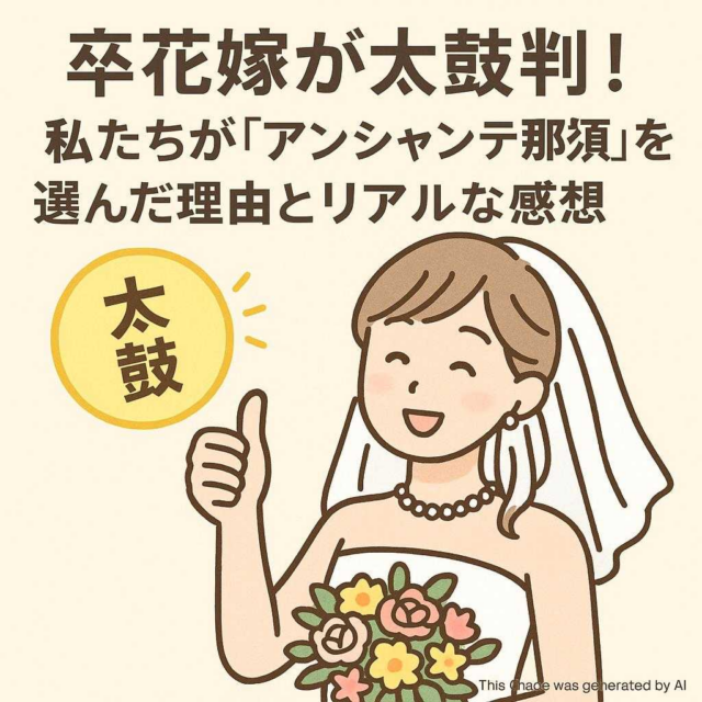 卒花嫁が太鼓判！私たちが「アンシャンテ那須」を選んだ理由とリアルな感想