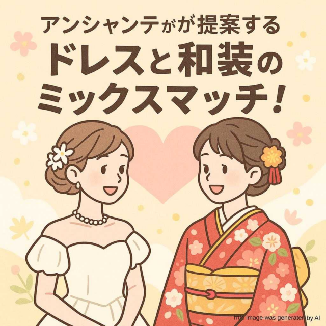 アンシャンテが提案するドレスと和装のミックスマッチ！