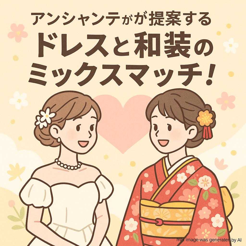 アンシャンテが提案するドレスと和装のミックスマッチ！