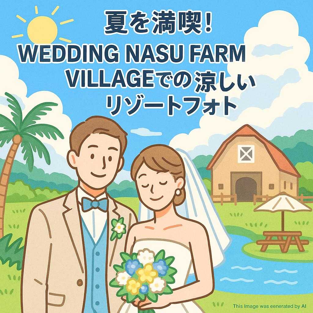 夏を満喫！WEDDING NASU FARM VILLAGEでの涼しいリゾートフォト