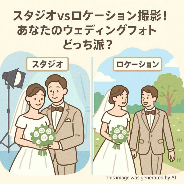 スタジオvsロケーション撮影！あなたのウェディングフォトどっち派？
