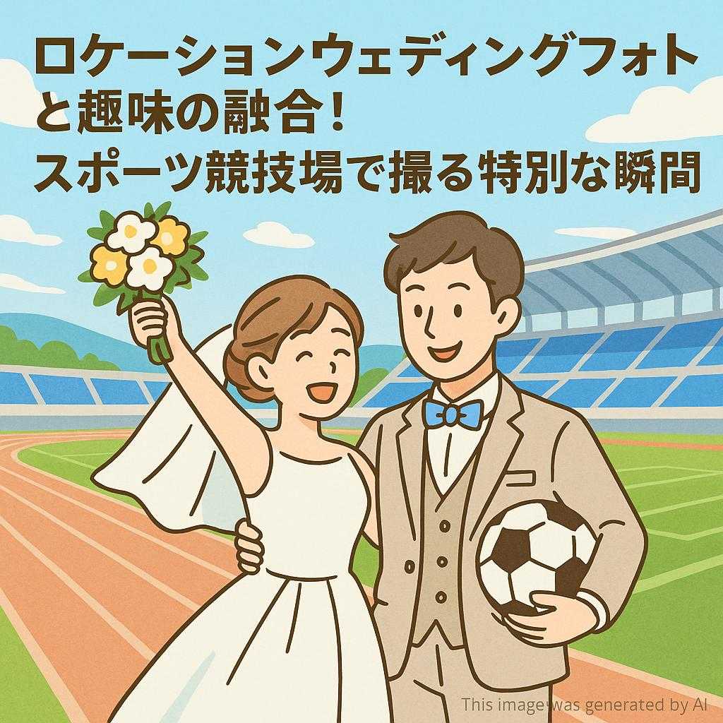 ロケーションウェディングフォトと趣味の融合！スポーツ競技場で撮る特別な瞬間