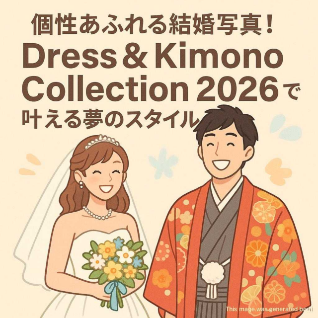個性あふれる結婚写真！『Dress & Kimono Collection 2026』で叶える夢のスタイル