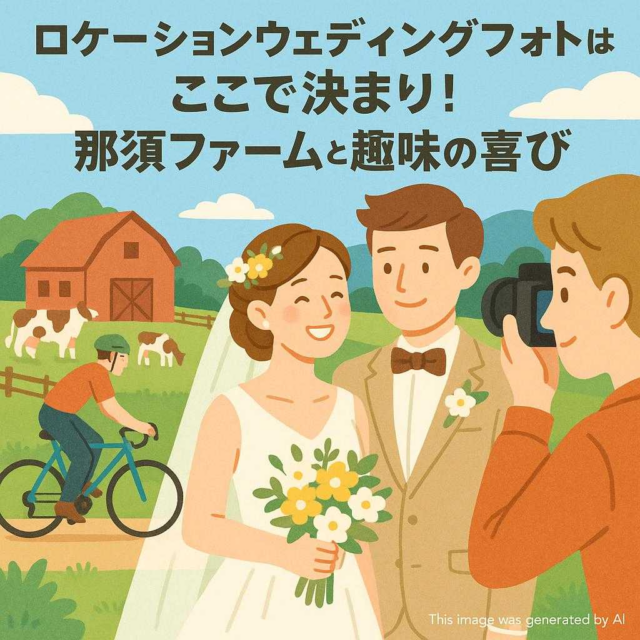 ロケーションウェディングフォトはここで決まり！那須ファームと趣味の喜び