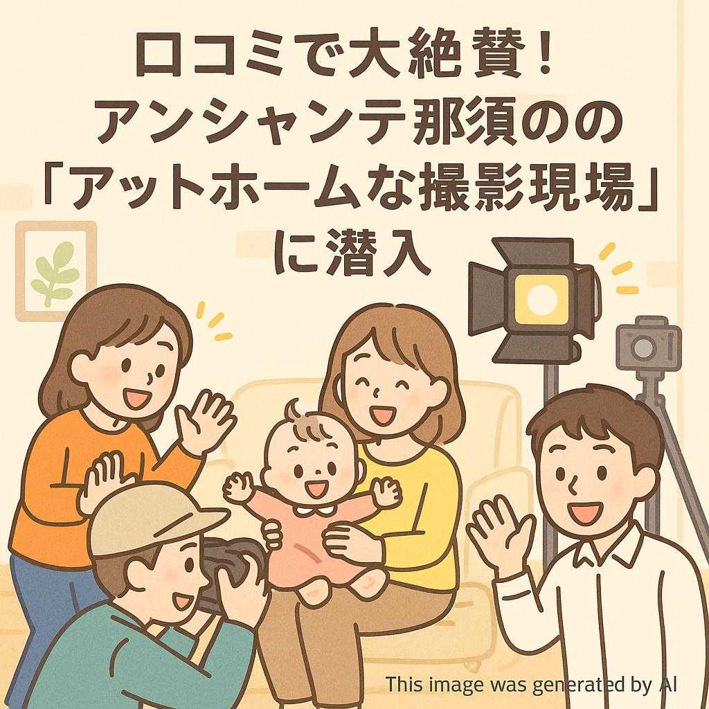 口コミで大絶賛！アンシャンテ那須の「アットホームな撮影現場」に潜入