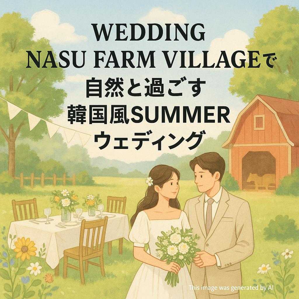 WEDDING NASU FARM VILLAGEで自然と過ごす韓国風SUMMERウェディング