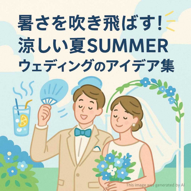 暑さを吹き飛ばす！涼しい夏SUMMERウェディングのアイデア集