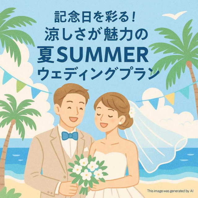 記念日を彩る！涼しさが魅力の夏SUMMERウェディングプラン
