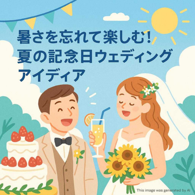 暑さを忘れて楽しむ！夏の記念日ウェディングアイディア