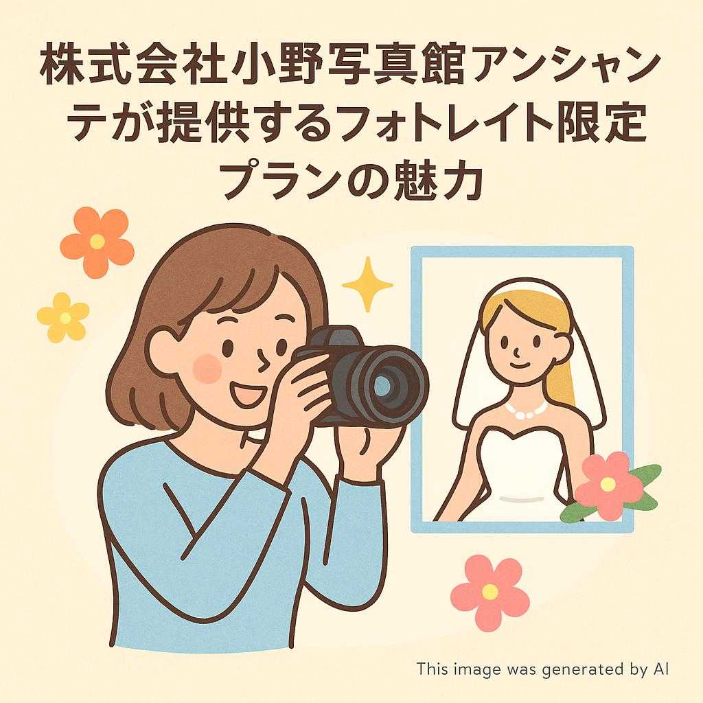 株式会社小野写真館アンシャンテが提供するフォトレイト限定プランの魅力
