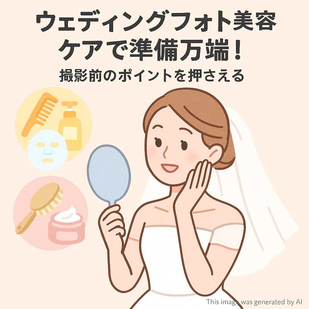 ウェディングフォト美容ケアで準備万端！撮影前のポイントを押さえる