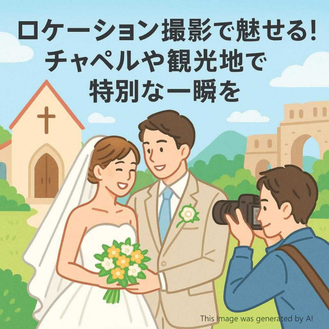 ロケーション撮影で魅せる！チャペルや観光地で特別な一瞬を