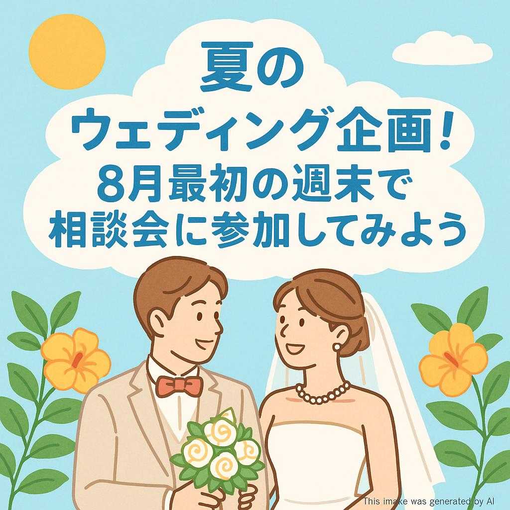 夏のウェディング企画！8月最初の週末で相談会に参加してみよう